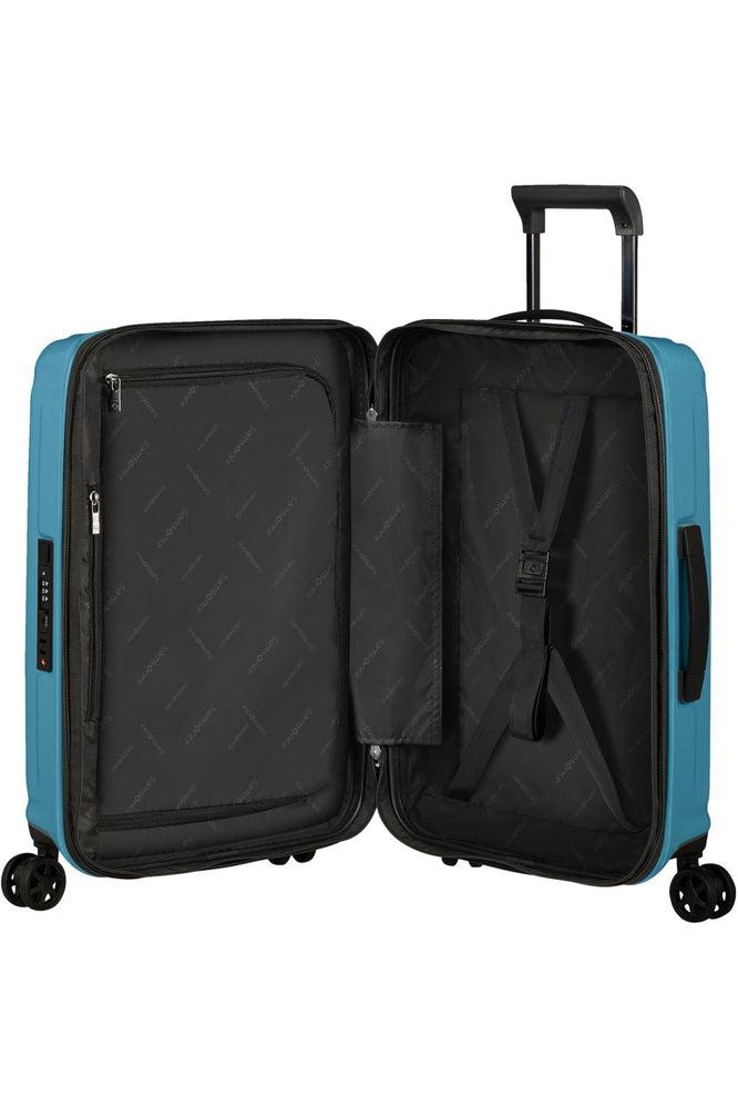 Samsonite NUON utvidbar stor koffert 75 cm Metallic Ocean Blue-Harde kofferter-BagBrokers