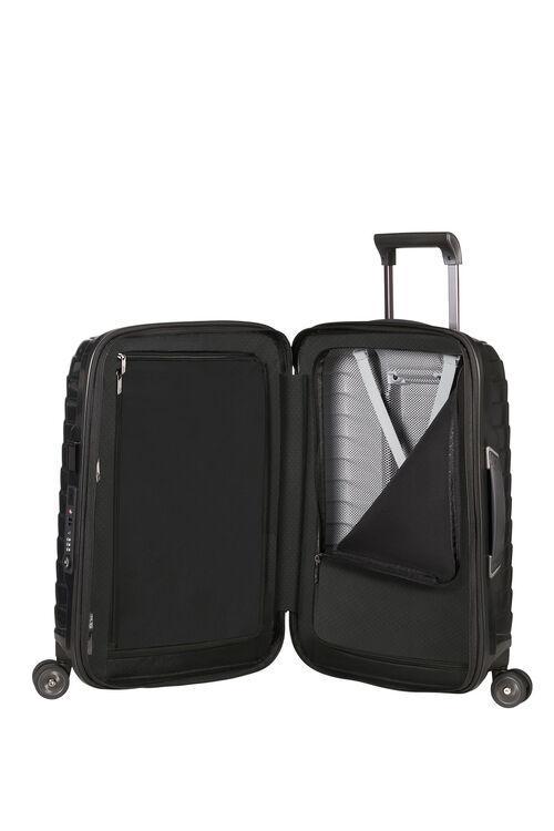 Samsonite PROXIS Utvidbar kabinkoffert med 4 hjul Black-Harde kofferter-BagBrokers