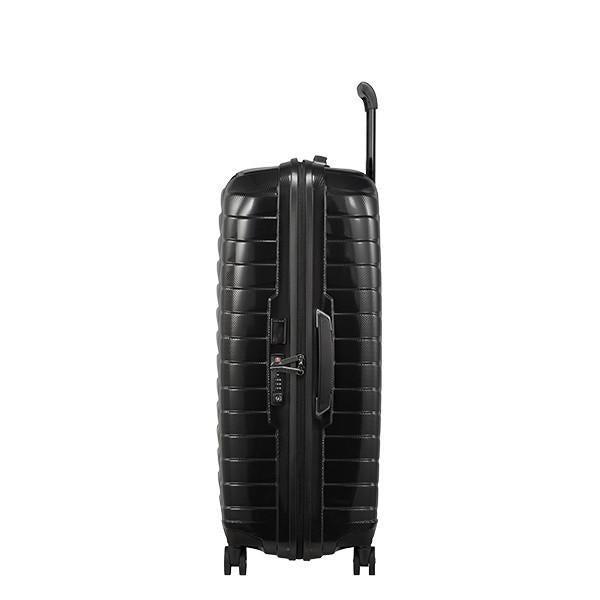Samsonite PROXIS Utvidbar kabinkoffert med 4 hjul Black-Harde kofferter-BagBrokers