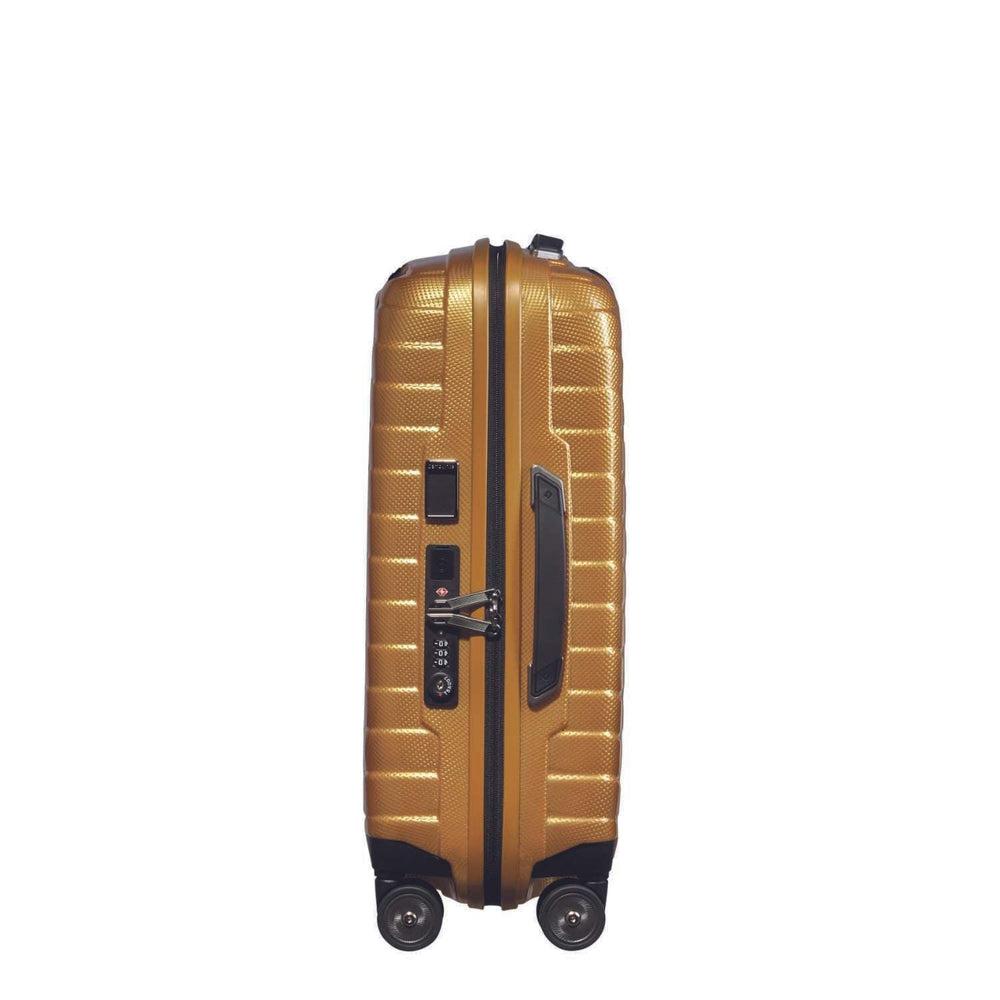 Samsonite PROXIS Utvidbar kabinkoffert med 4 hjul Honey Gold-Harde kofferter-BagBrokers