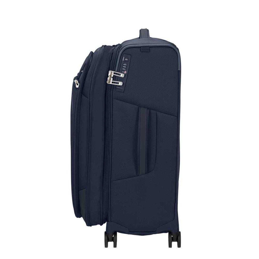 Samsonite RESPARK ekspanderende medium koffert 67 cm/ 92 liter Midnight Blue-Myke kofferter-BagBrokers