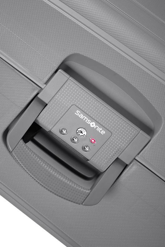 Harde kofferter-Samsonite. S`Cure, hard lett Kabinkoffert 55 cm/34L Sølv-BagBrokers