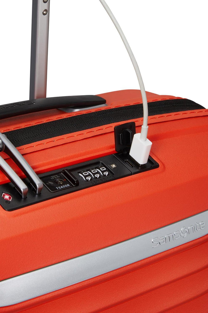 Samsonite UPSCAPE ekspanderende Kabin koffert 55 cm Tangerine Orange-Harde kofferter-BagBrokers