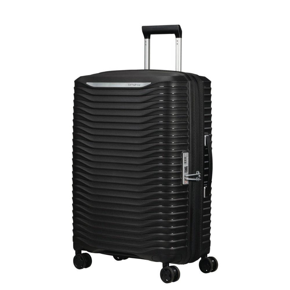 Samsonite UPSCAPE ekspanderende Medium koffert 68 cm Svart-Harde kofferter-BagBrokers