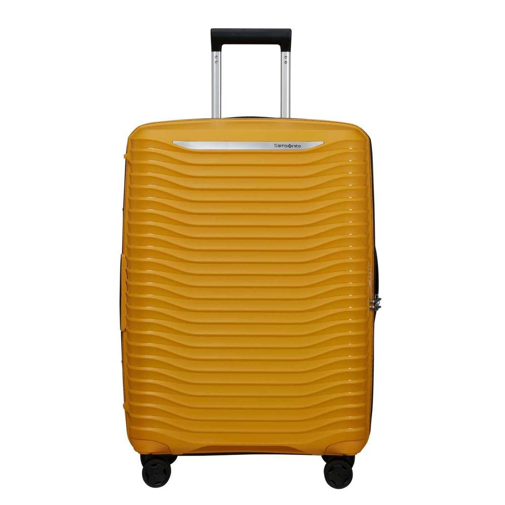 Samsonite UPSCAPE ekspanderende Medium koffert 68 cm Yellow-Harde kofferter-BagBrokers