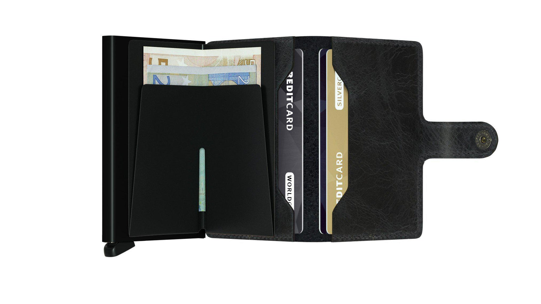 Secrid Miniwallet Vintage Black-Lommebok/ Kortholder-BagBrokers