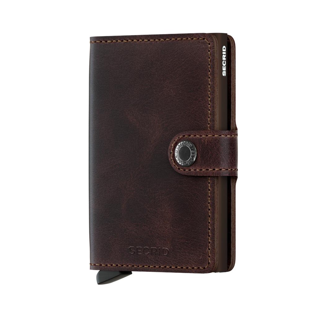 Secrid Miniwallet Vintage-Chocolate-Lommebok/ Kortholder-BagBrokers