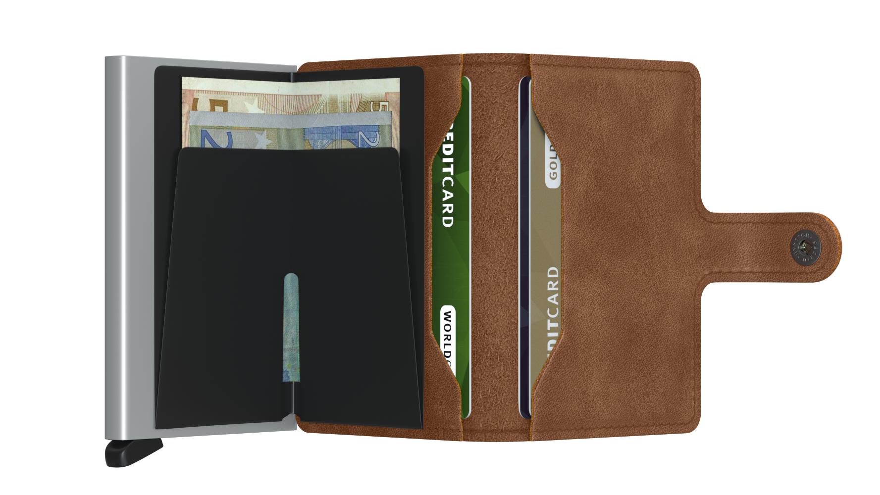 Secrid Miniwallet Original Cognac-Brown-Lommebok/ Kortholder-BagBrokers