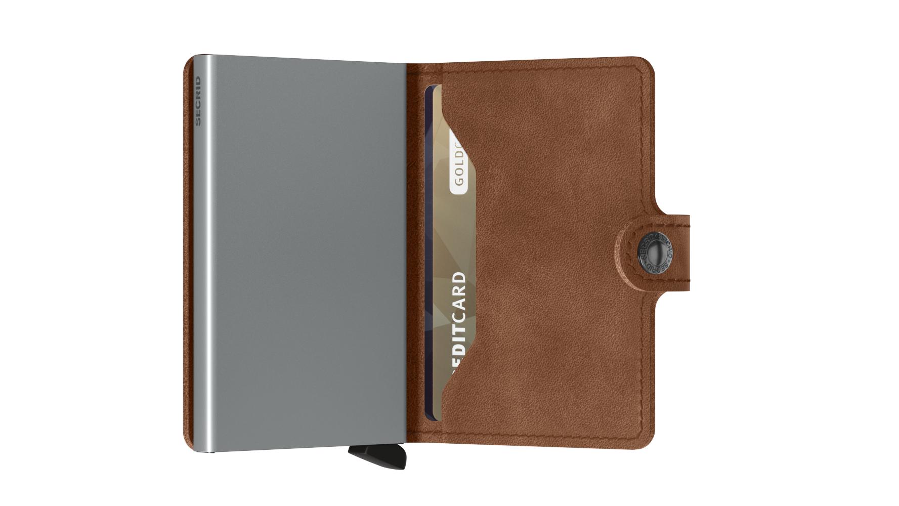 Secrid Miniwallet Original Cognac-Brown-Lommebok/ Kortholder-BagBrokers
