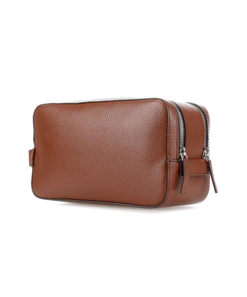 TIGER OF SWEDEN Wynd Wash bag Skinn toalettmappe Cognac-Bagger-BagBrokers