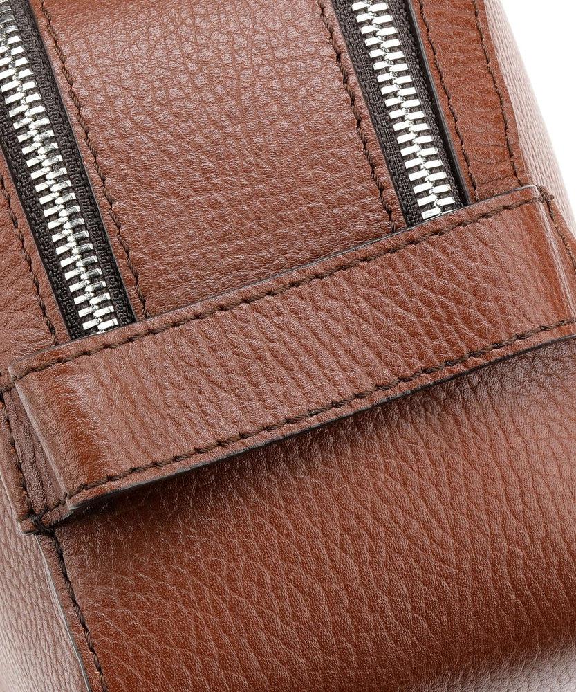 TIGER OF SWEDEN Wynd Wash bag Skinn toalettmappe Cognac-Bagger-BagBrokers