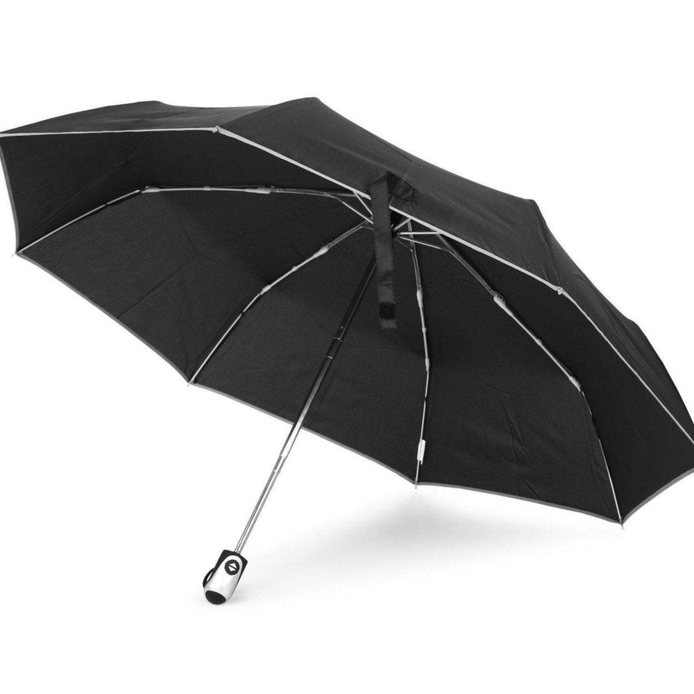 Paraplyer-Trend Windproof Safety refleksparaply med automatisk åpning og lukking - Sort-BagBrokers
