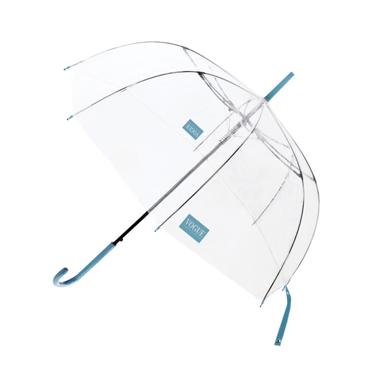 Vogue 157 V Transparent paraply windproof Turkis-Paraplyer-BagBrokers