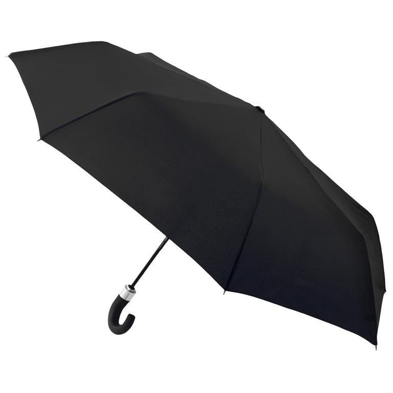 V 792 Stormsikker Parply med automatisk åpning og lukking svart-Paraplyer-BagBrokers