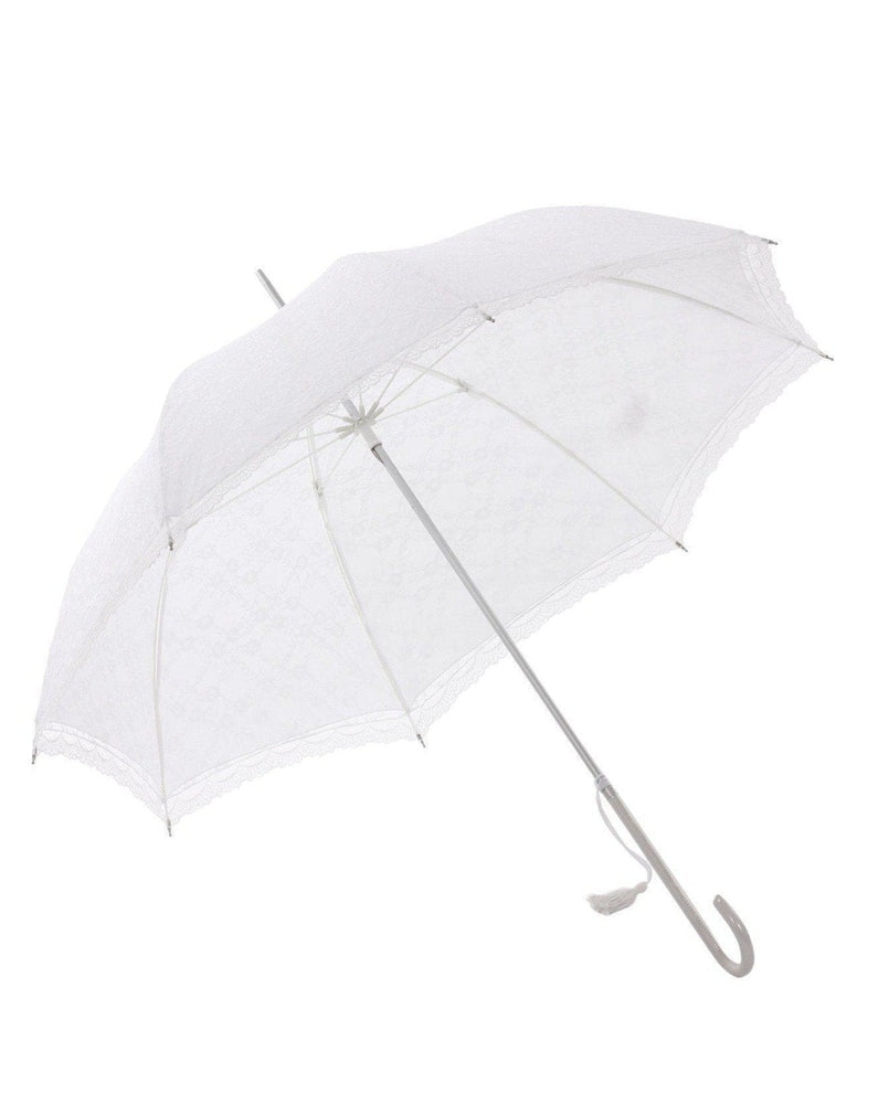 Paraplyer-Vogue Brudeparaply Windproof brokade Hvit-BagBrokers